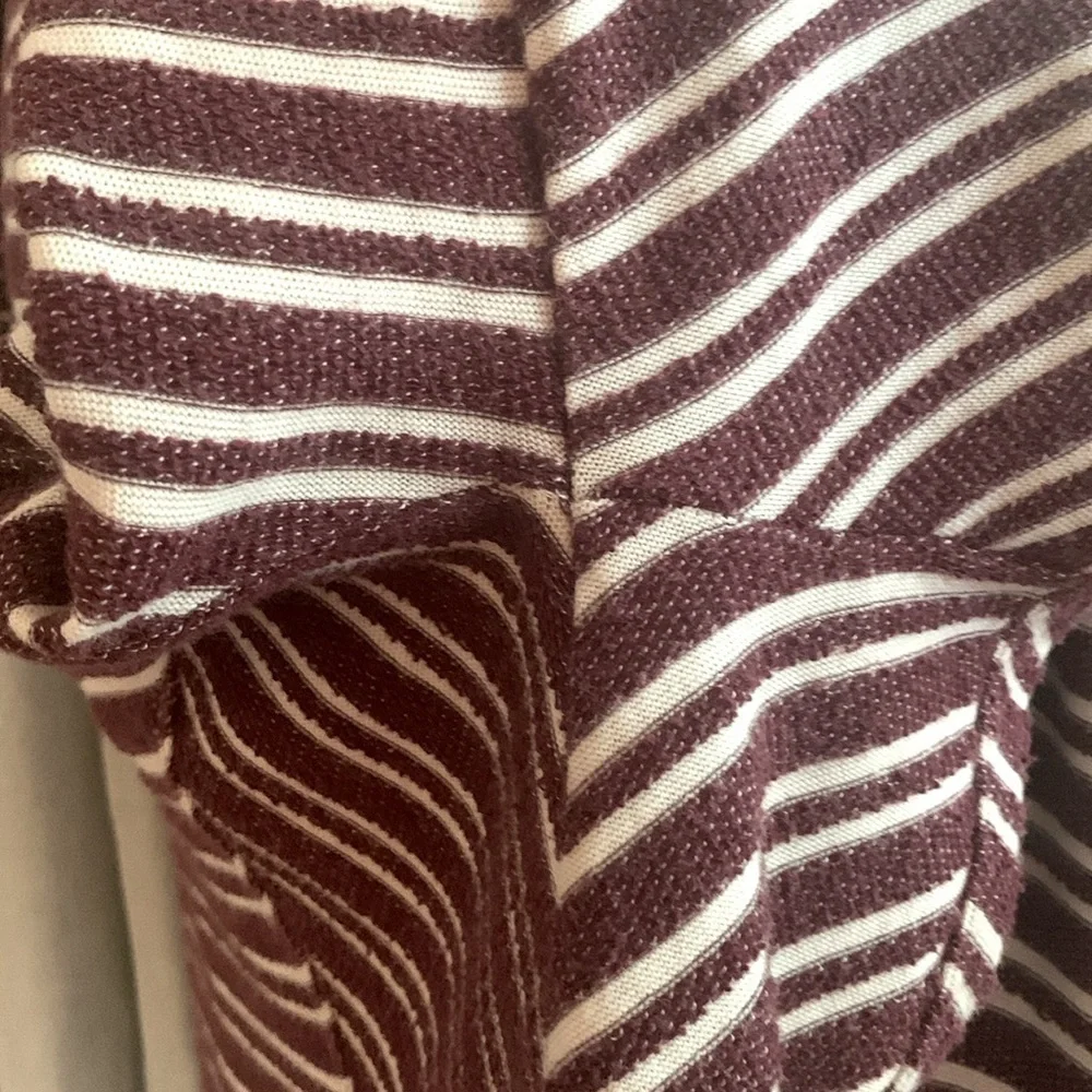 Lucky Brand Striped Jacket With Asymmetrical Zipper Size Medium - Picture 8 of 14